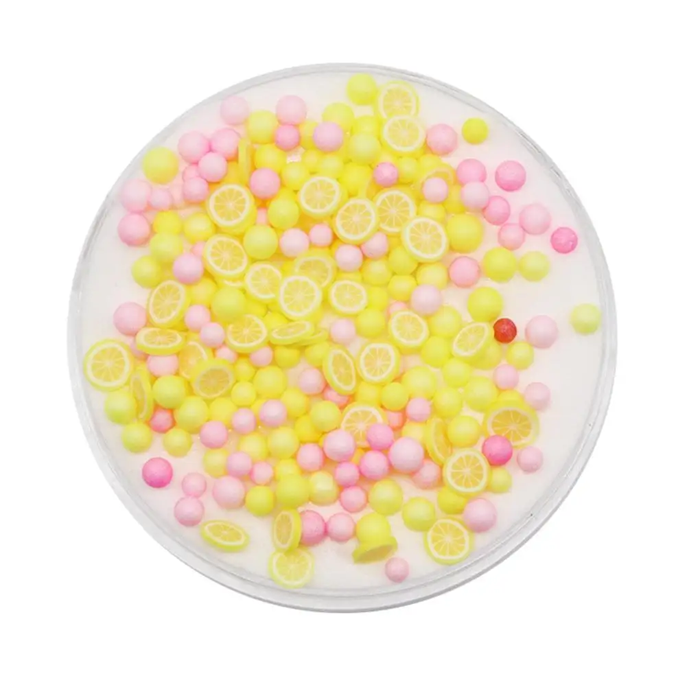 

60ml Fruit Chips Beads DIY Cotton Plasticine Mud Clay Slime Educational Toy