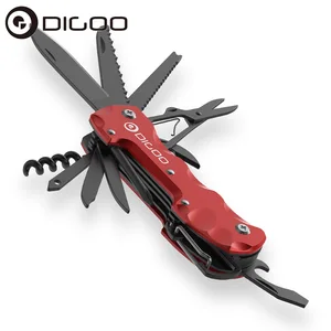 Складной инструмент DIGOO DG-PL101 12 в 1, кухонная открывалка для бутылок, карманный Мультитул, плоскогубцы, нож для пилы, отвертка, карабин