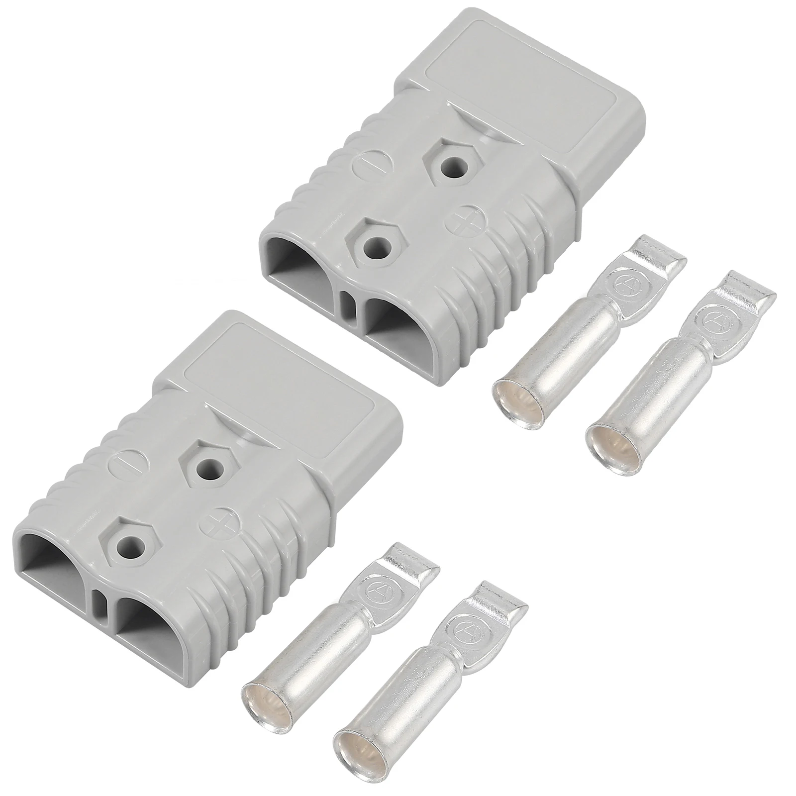 2 Pcs 175A Anderson plug 175A/ forklift battery charging connector With 1/0 AWG Silver Solid Copper Terminal | Обустройство дома