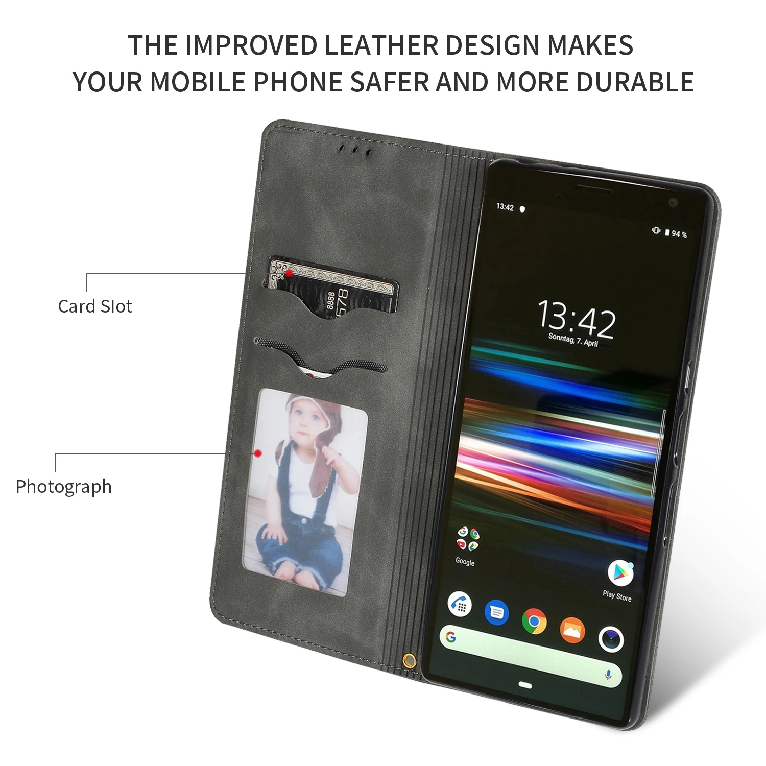 Чехол для Sony Xperia 1 XZ4 Compact 10 XA3 Ultra 10Plus Lether чехлы бумажники Coque Fundas Para Shell бампер