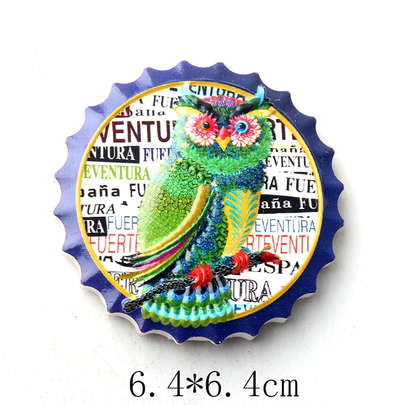 1 шт. Горячий смолы 3D магнит для холодильника Fuerteventura Madrid Испания сувенир Наклейка на магнитный холодильник для домашнего декора.