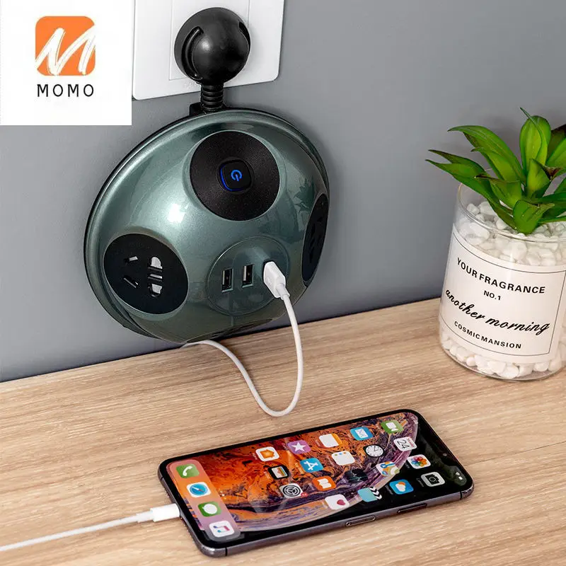 

Creative Mini Socket Power Strip Home Converter Student Multi-Functional Cute Power Strip Porous Socket with USB