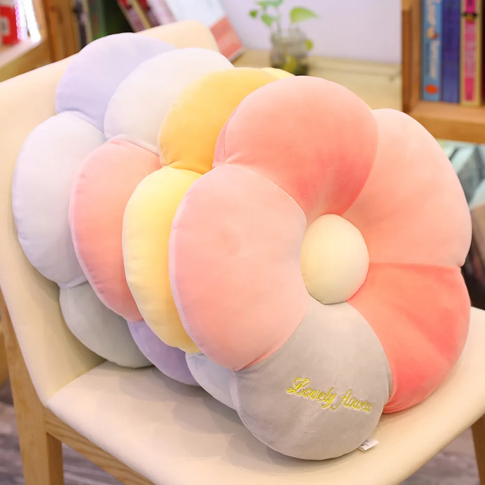 

Newborn Swimming Ring Cushion Plush Duck Bear Toys Stuffed Flower Seat Pillow for Girls Home Indoor Carpet Sofa Cushion Decor