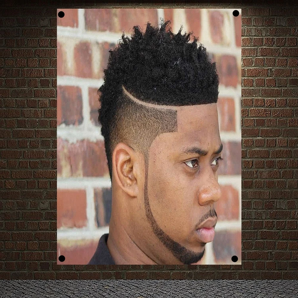 Мужская прическа с короткими шипами в виде бороды украшение для парикмахерской