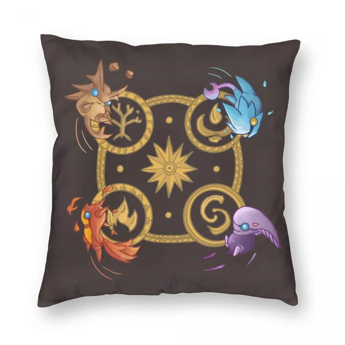 

Elemental Stars Are Here Pillowcase Polyester Linen Velvet Creative Zip Decorative Room Cushion Cover