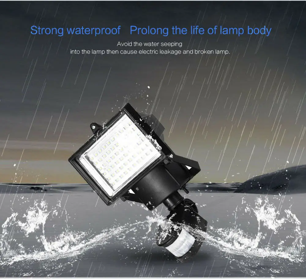 Waterproof 60LED PIR Solar Panel Motion Sensor Outdoor/Indoor Wall Lamp Power Night Lights For Garden Street | Лампы и освещение