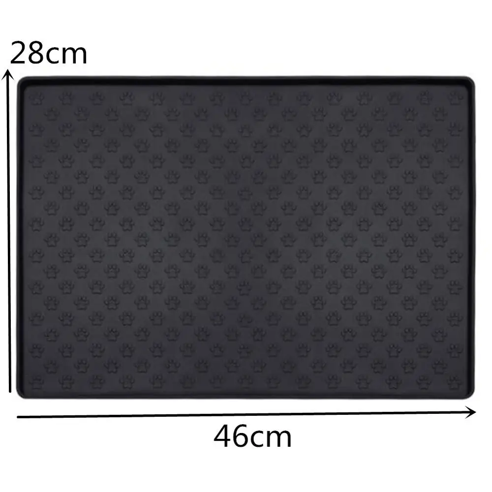 

Dog Waterproof Bowl Mat Silicone Cat Drinking Water Bowl Pad Puppy Non-slip Easy To Clean Feeding Placemat Pet Cleaning Supplies