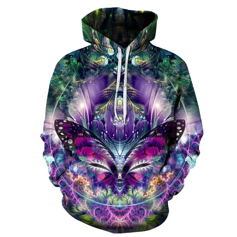 

2021 theme top fashion cartoon cartoon cool male sweatshirt male animation 3D long hooded sweatshirt boy street spring and autum