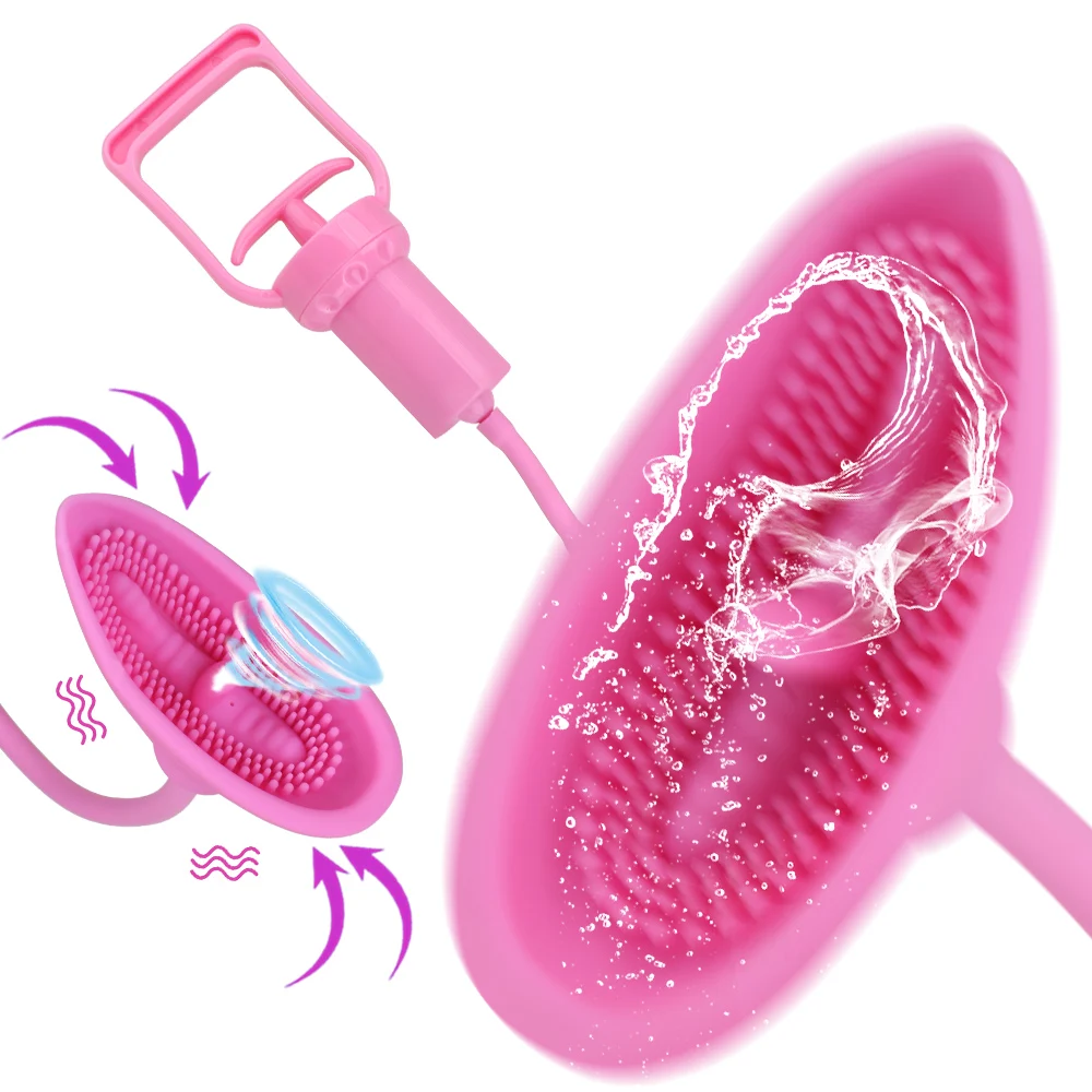 Насос вагинальный 10 скоростей со стимулятором клитора вакуумный насос для