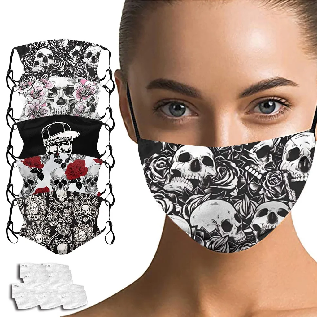 Для модных женщин маскарадный многоразовый костюм на Хэллоуин 1 шт. 2 фильтра с