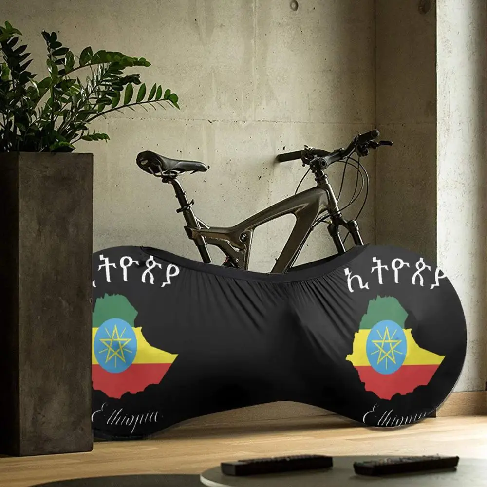 

Ethiopia map outdoor Bike Simple MTB waterproof Bicycle dust cover Custom Rashguard biking motocross downhill BMX father gift
