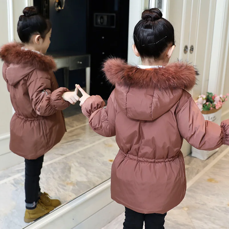 Одежда для маленьких девочек куртки больших зимнее пальто manteau fille roupas infantis menina