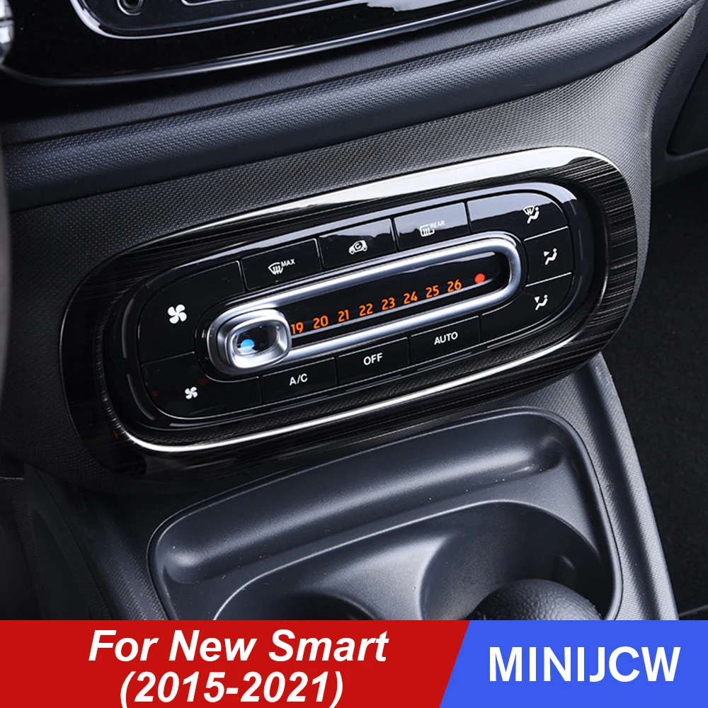 

Автомобильный чехол для кондиционера, наклейка для корпуса консоли, центральное управление, корпус из углеродного волокна для нового Smart 453 ...