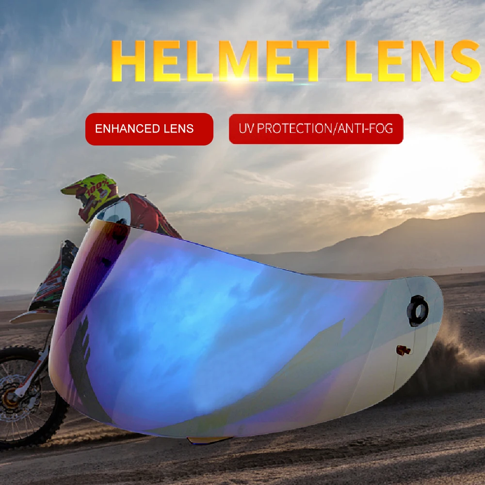 

Helmet Visor Motorcycle Anti-UV Anti-Scratch Wind Shield Helmets Lens Visor Replacement for AGV K3/K4 Helmet Shield Parts