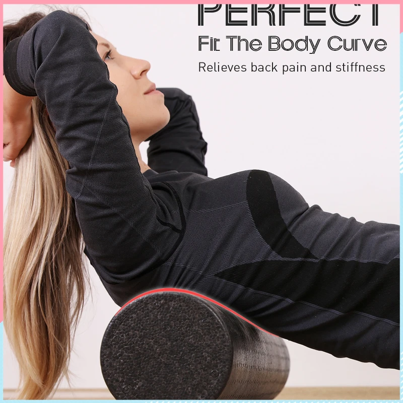 Пенный ролик Phyllexi для йоги Черные Блоки массажный тренировок оборудование