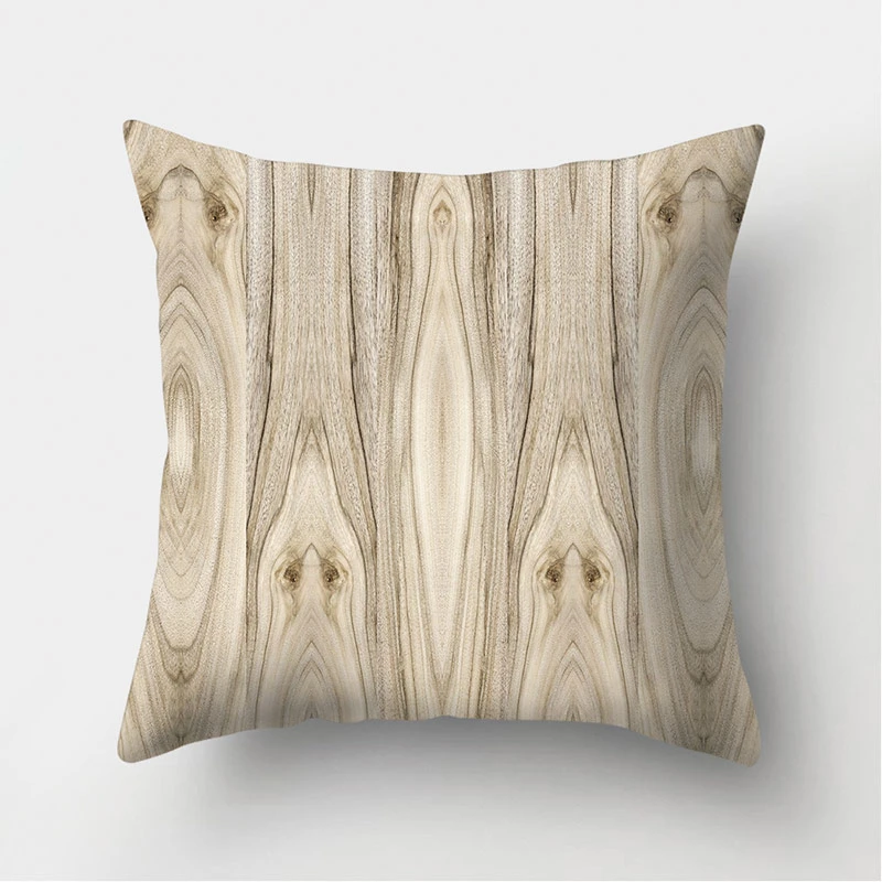 Дерево с отделкой поверхности в стиле &quotкаменная кожа Декоративная Подушка