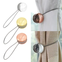 magnetic crystal curtain tieback tie backs buckle clips holdbacks home accessories for bedroom living room rose gold 12inch