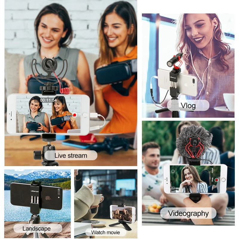 Адаптер для крепления на телефон Ulanzi iPhone 11 Pro Max X Xs Samsung Huawei|tripod mount adapter|mount adaptertripod |