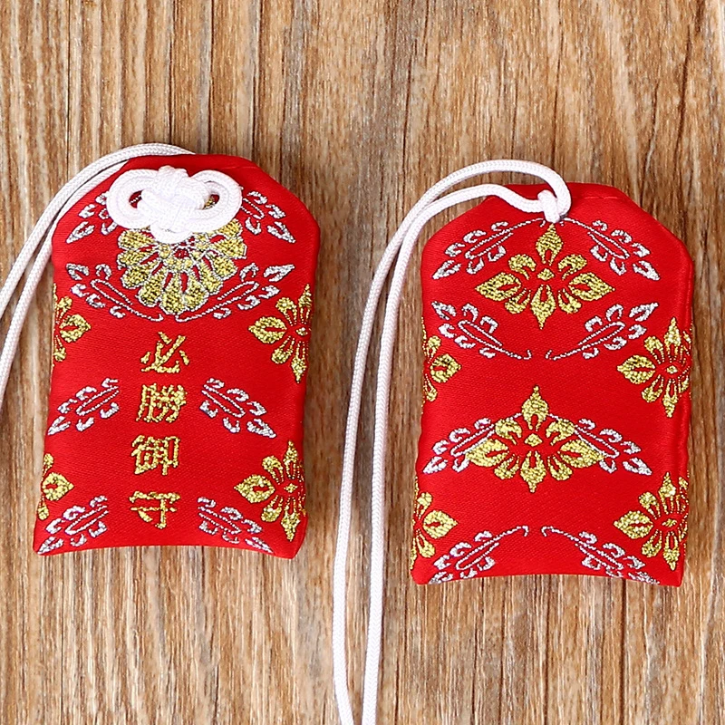 1pc 5.5*7CM Polyester Fabric Embroidered Sachet Japanese Style Defensive Silk and Satin Lucky Bag Amulet | Дом и сад