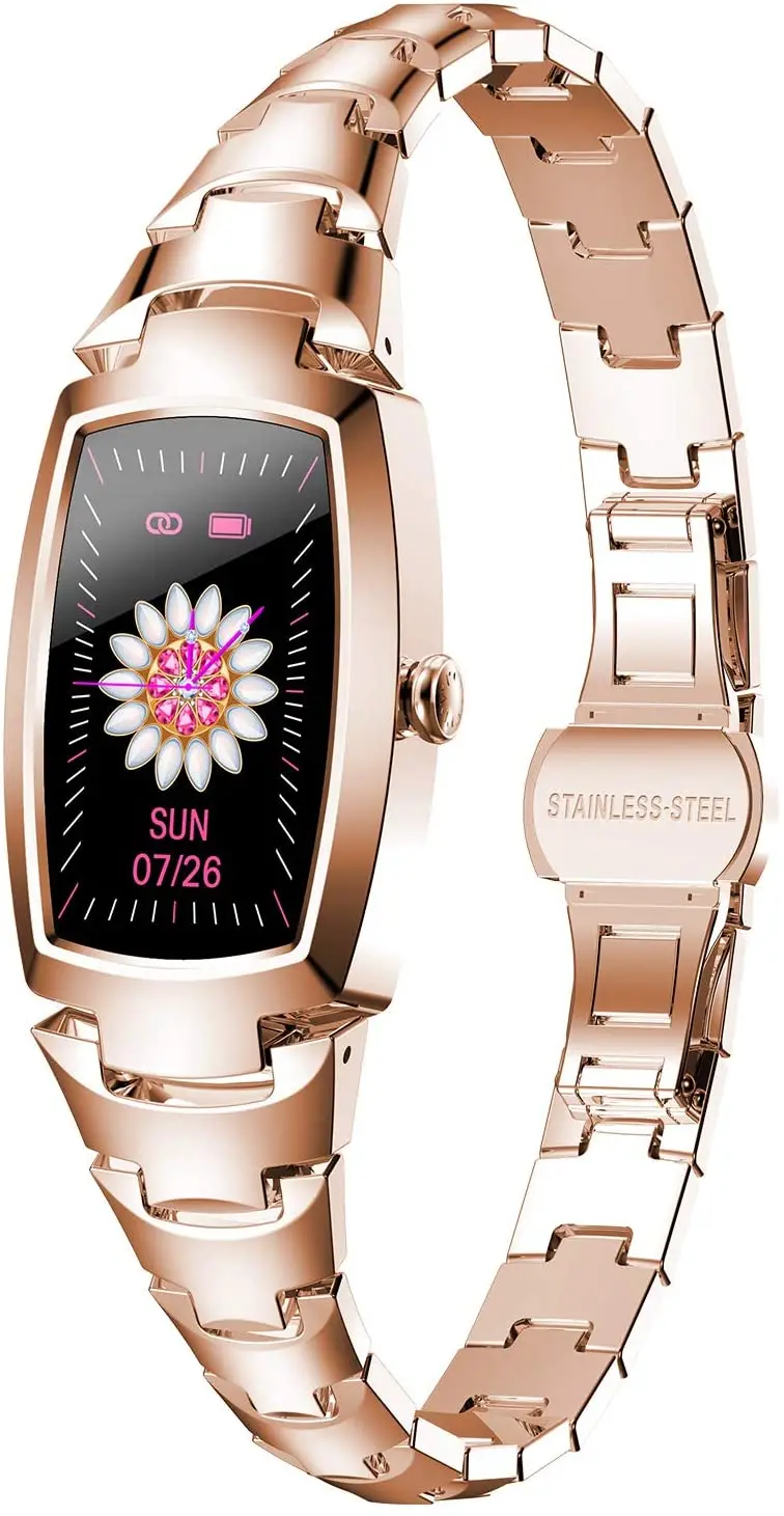 

Smart Watch for Women, Waterproof Fitness Tracker with Blood Pressure Heart Rate Blood Oxygen Sleep Monitor Message