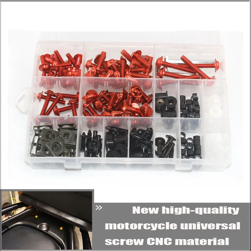

For DUKE RC Series New High Quality CNC Motorcycle Universal Custom Fairing Screw Bolt Windsndscreen Screws 195pcs