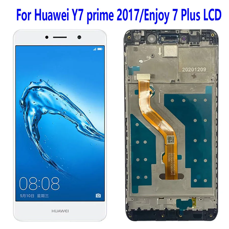 

100% протестированный для HUAWEI Y7 Prime 2017 ЖК-дисплей для Huawei Enjoy 7 Plus RT-L21A ЖК-экран дисплей сенсорный дигитайзер в сборе