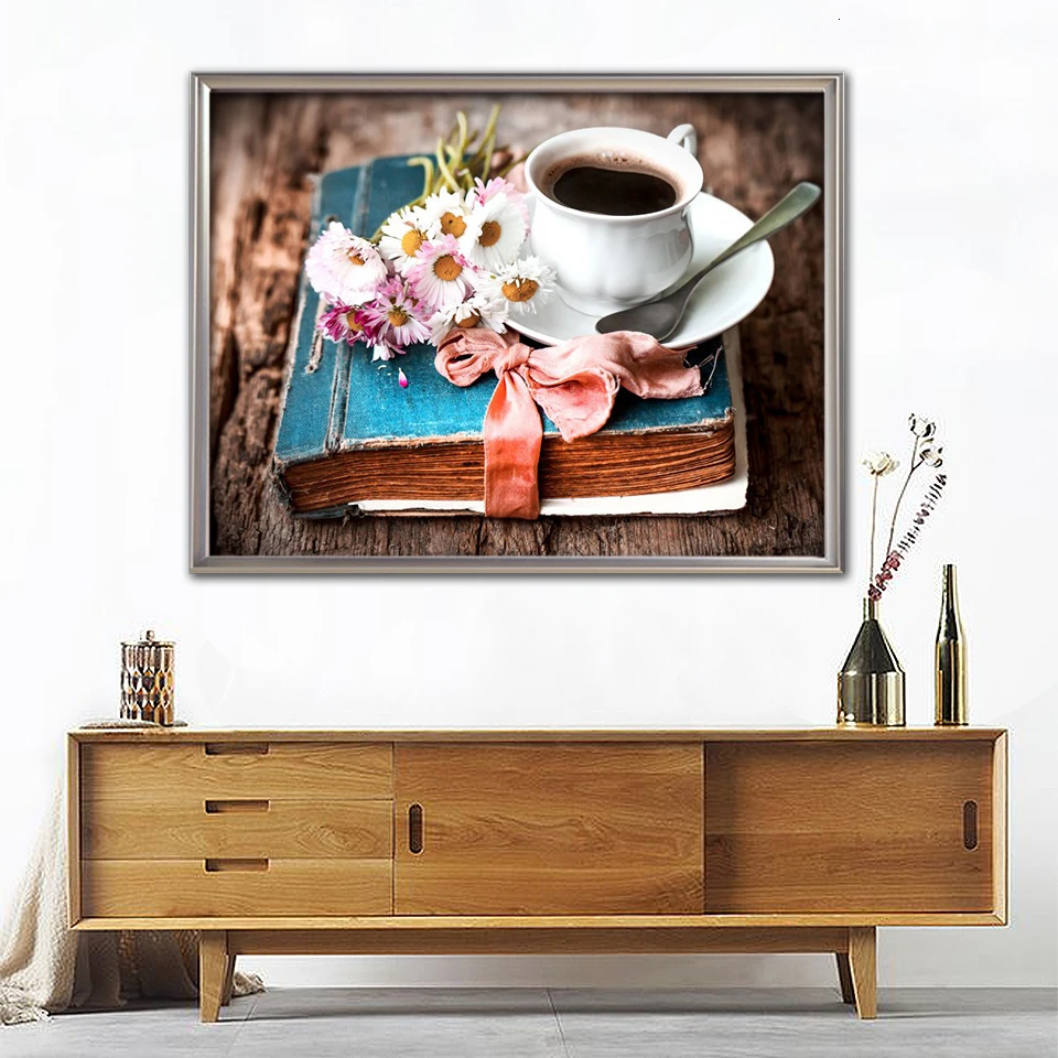Evershine 5D DIY Diamond Painting Cross Stitch Coffee Cup Crystal Mosaic Embroidery Full Set Rhinestone Pictures Home Decoration | Дом и сад