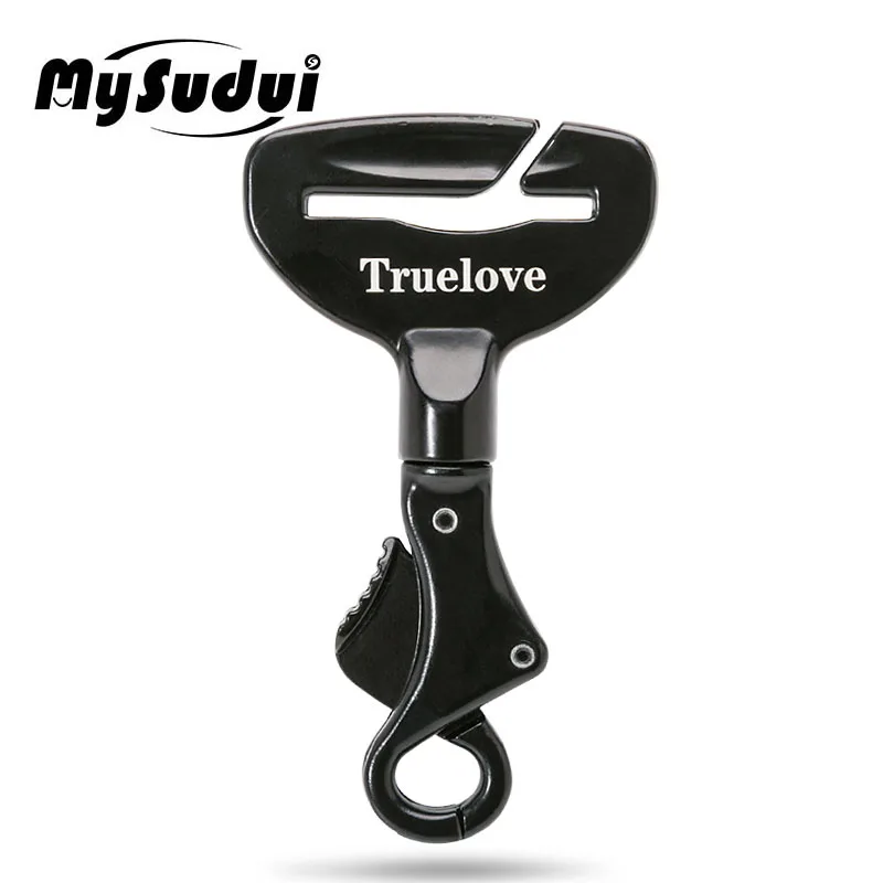 Black MySudui Truelove автомобильный ремень безопасности для собак с фиксатором, ошейник с зажимом для питомца, автомобильный ремень безопасности для собак, ремень безопасности для автомобиля - Цвет: Black
