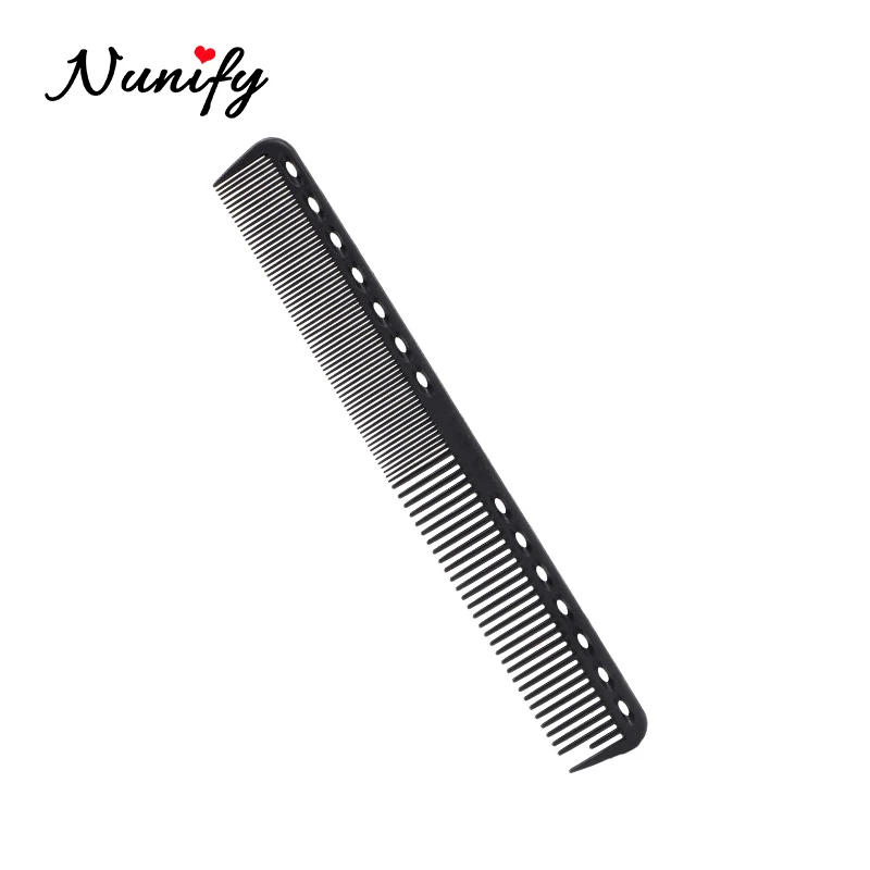 

Nunify New Professional Black Hard Carbon Cutting Comb Heat Resistant Salon Hair Large Wide Tooth Comb For Hair Styling Tool