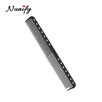 nunify new professional black hard carbon cutting comb heat resistant salon hair large wide tooth comb for hair styling tool