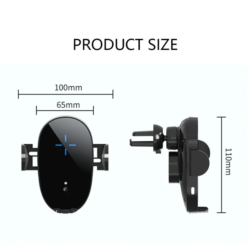 

XR 15W Car Qi Wireless Charger for IPhone X 8 11pro Xs Fast Charging for Samsung S10 S9 S8 Note10 8 Air Vent Mount Phone Holders