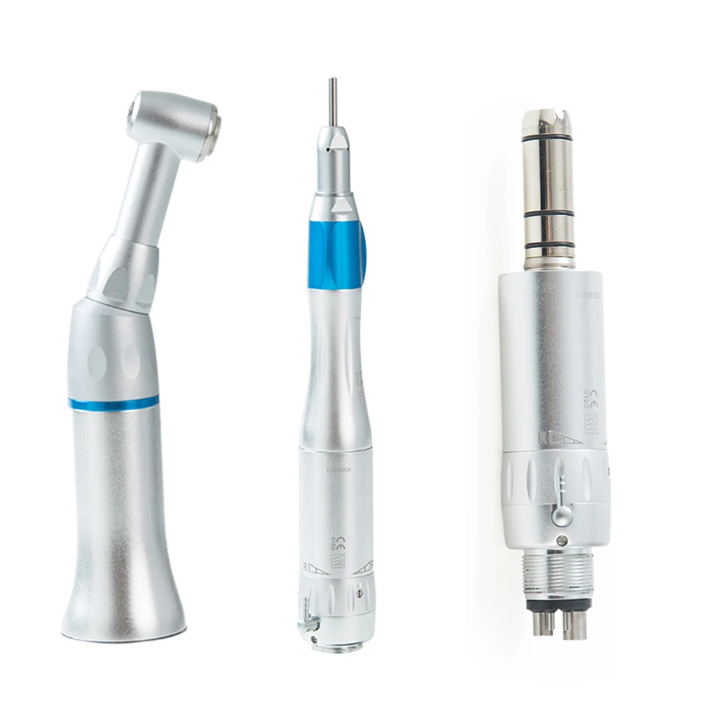 

Dental Supplies For Dentists 1:1 Contra-angle Low Speed Handpiece External Water Jet Handpiece Non-optical Compatible Air Motors