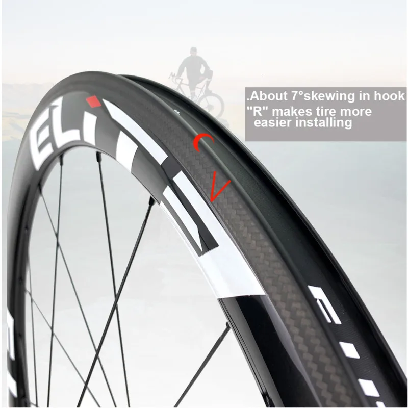 ELITEWHEELS PRO 700c Дорожные Углеродные колеса R10 ступицы 35 38 40 45 47 50 55 60 88 мм трубчатые