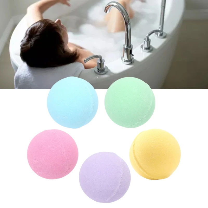 

5Pcs 20g Bubble Bath Bombs Gift Set Sea Salt Fragrance Moisturizing Exfoliating Relieve Stress Fizzies Shower SPA Kit