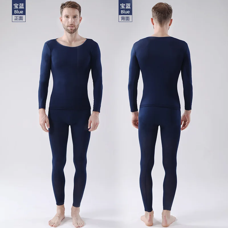 Hot Sell Men's Thermal Underwear Thin Section Set Winter Long Johns Second Skin Winter Men's Warm Clothes Thermal Long Sleeve