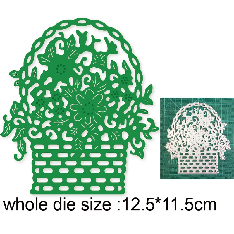

2021 metal cutting dies cut die mold Basket Flower Frame decoration Scrapbook paper craft knife mould blade punch stencils dies