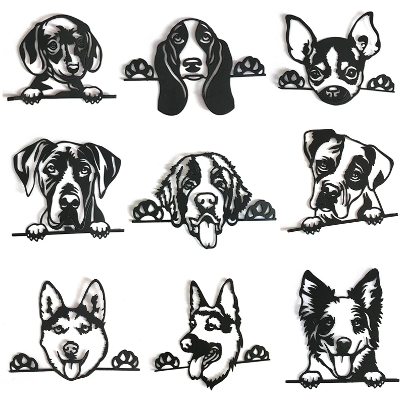 

Animal Dog Metal Cutting Dies For DIY Scrapbooking Paper Cards Making Decorative Crafts 2021New Cut Die