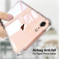 shockproof clear case for iphone 11 12 pro max xs max xr x soft tpu silicone for iphone 5 5s 6 6s 7 8 back cover phone case