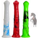 Животный фаллоимитатор цветной член силиконовый конский пенис фаллоимитатор для анального секса секс-игрушки лесбийские пары взрослые секс-товары