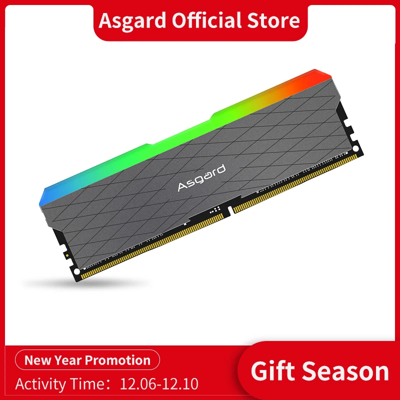 ОЗУ Asgard серии W2 RGB ddr4 8 гбх2 16 3200 МГц PC4-25600 1 35 в двухканальная потрясающая память для