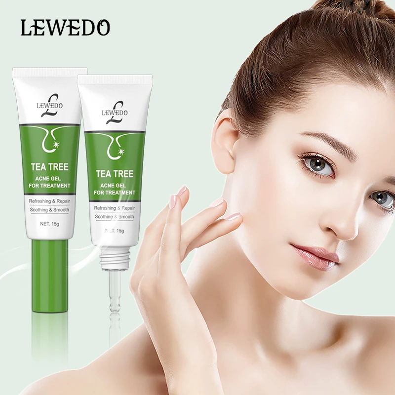 

LEWEDO Anti Acne Removal Cream Acne Treatment Fade Acne Spots Oil Control Shrink Pores Whitening Moisturizing Acne Gel 15g