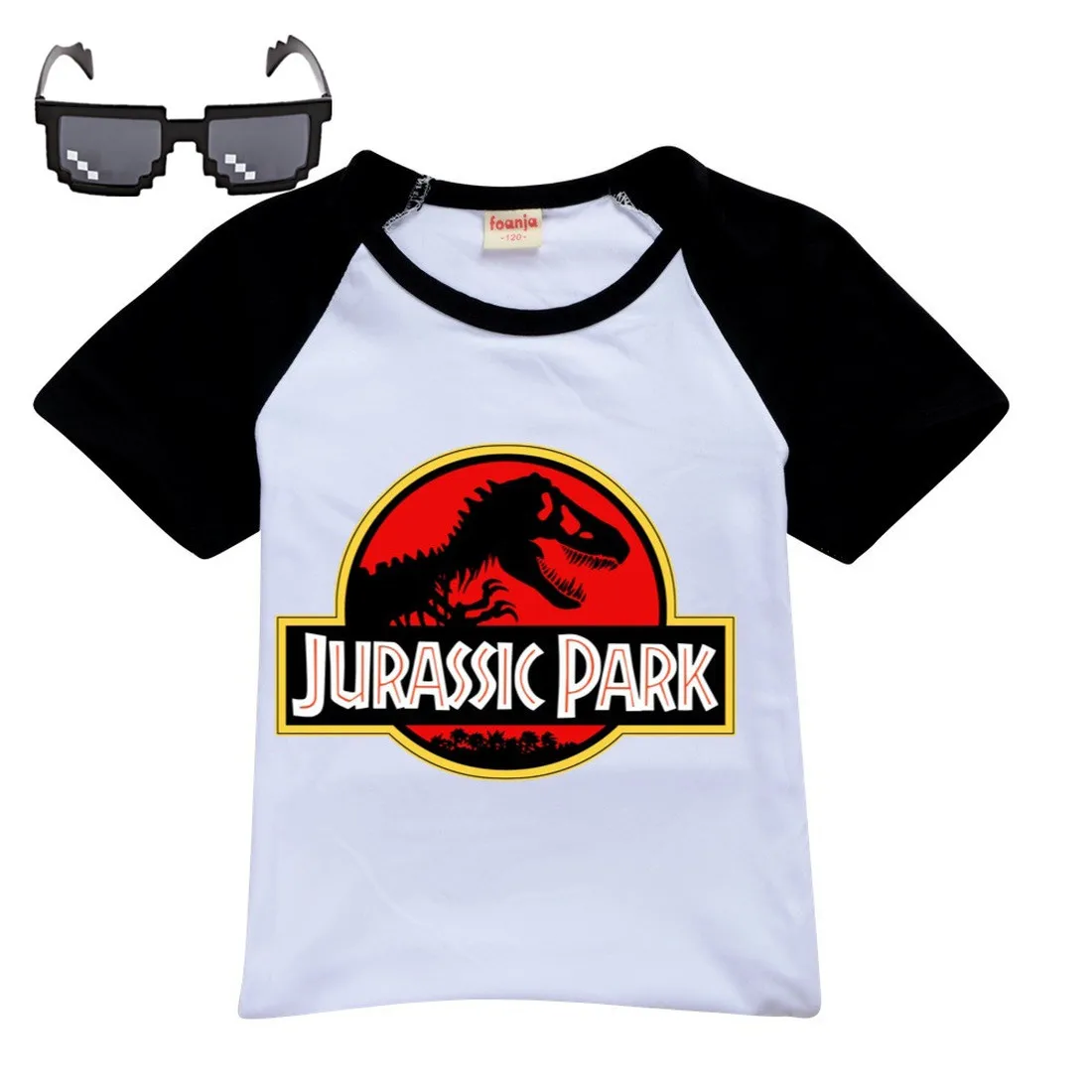 Летняя одежда для парка Юрского периода Рождественская рубашка с короткими