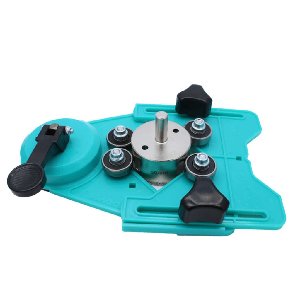 

Glass Drill Guide Set Vacuum Base Sucker Tile Glass Opening Blocks Jars