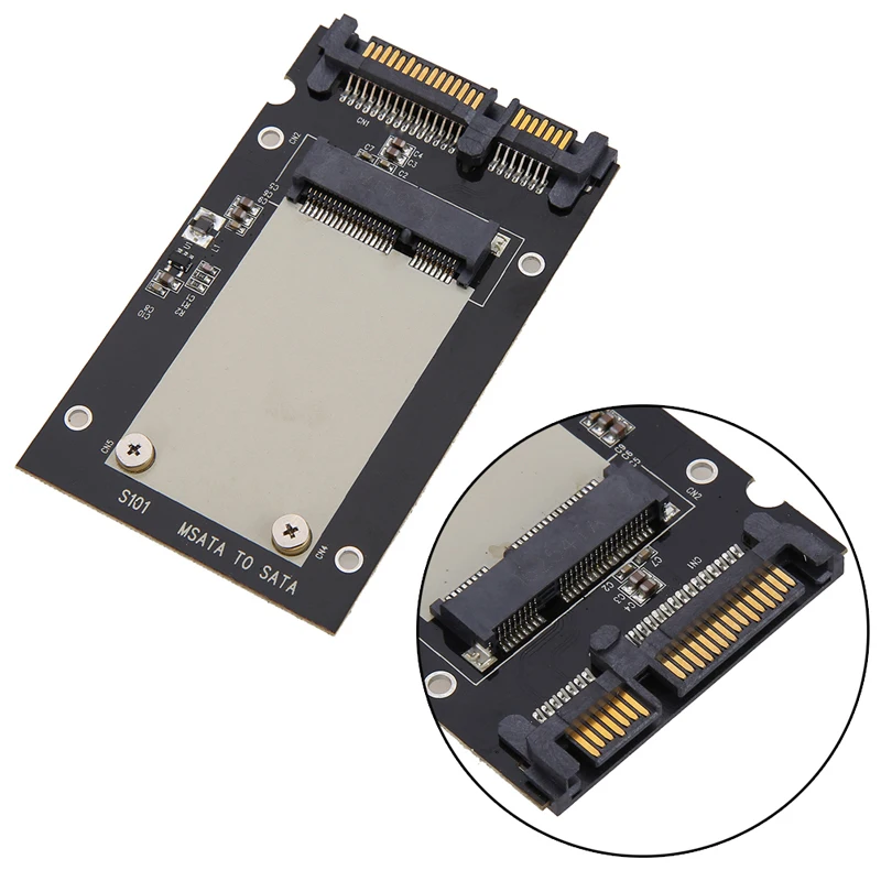 

MSATA SSD to 2.5 Inch SATA3 HDD SSD Converter Adapter Card with 7mm Thickness Protective Case