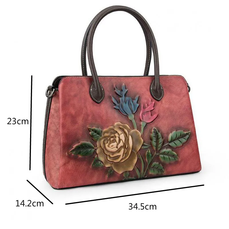 

YourSeason Handmade Girls Vintage Genuine Leather Luxury Handbags Cowhide Large Capacity Shoulder Crossbody Ladies Bags 2021