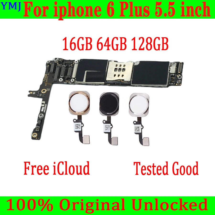 16 Гб 64 128 ГБ разблокированная материнская плата для iphone 6 plus оригинальная без/С touch