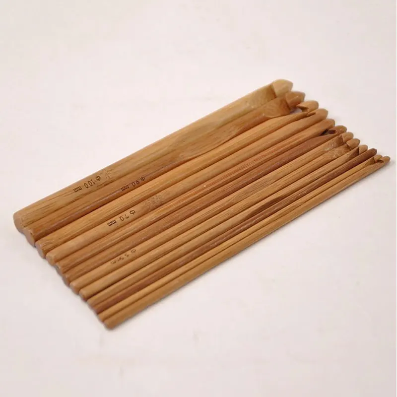 12 шт. свитер вязание круговой бамбуковой ручкой крючки крючком гладкая ткань