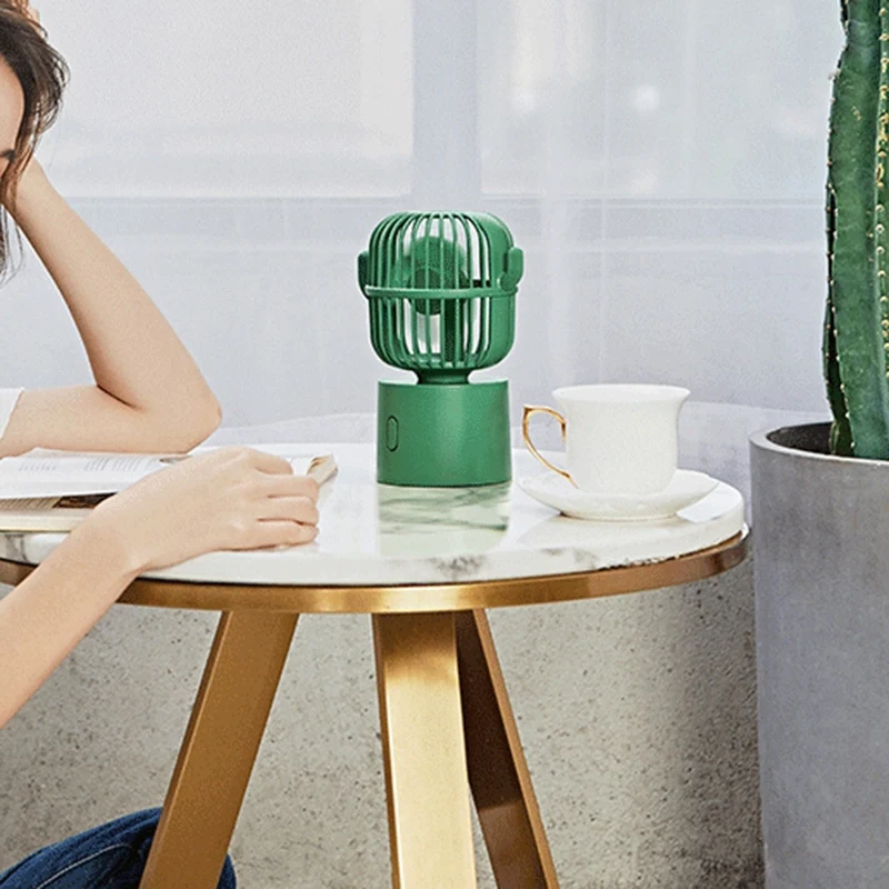 USB вентилятор перезаряжаемый портативный Настольный кулер 3 скорости бесшумное