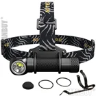 Налобный фонарь NITECORE HC33, 1800 лм CREE XHP35 HD светодиодный водонепроницаемый фонарь фонарик кемпинга путешествий, бесплатная доставка