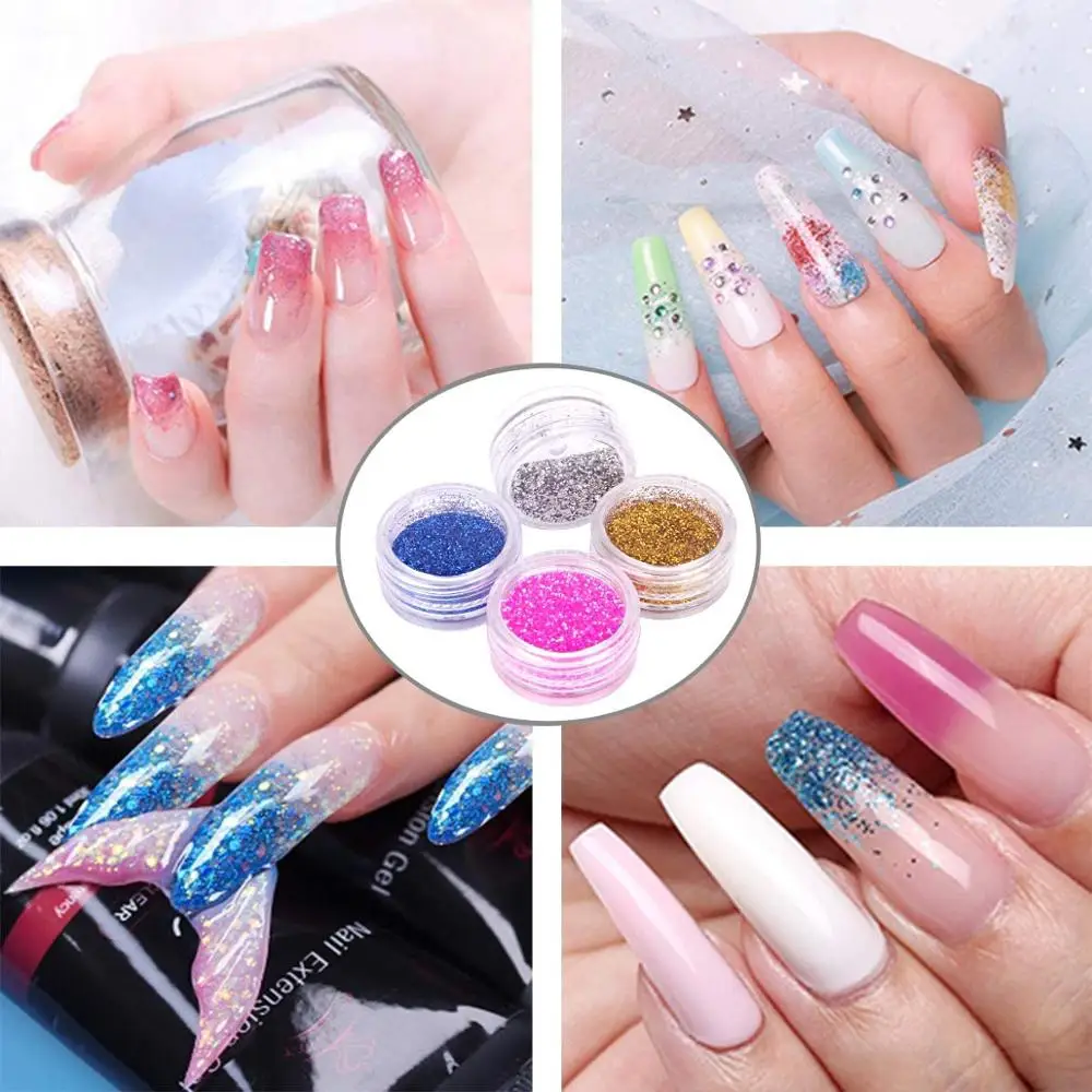 

6 Colors Gift Set 30ML Quick Dry Acrylic Gel Kit Nail Extension Gel Acrylic Builder Gel for Manicure Extend Poly UV Gel Kit